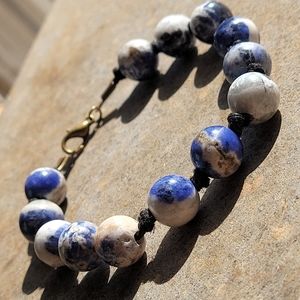 🖤3/$50 Agate Stone Bead Handmade Knot Bracelet